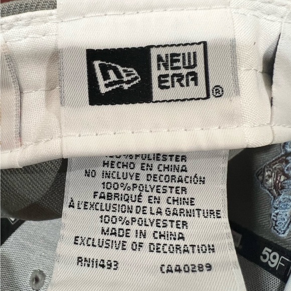 New Era, 59Fifty Fitted Hat, New York Yankees, Grey & Burgundy - Picture 10 of 10